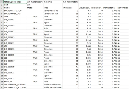 Stack Up Excel